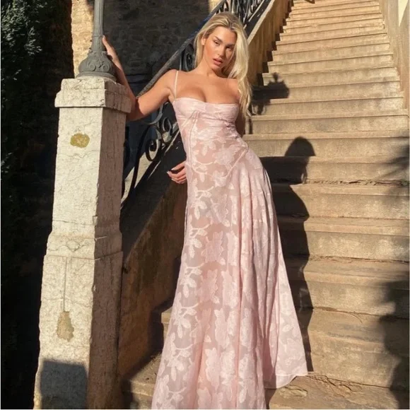 House of CB Seren Light Pink Dress - Picture 5 of 11